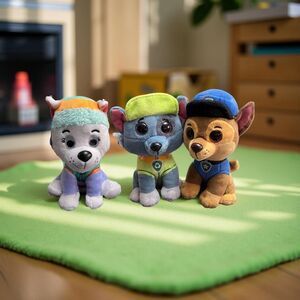 Ty Beanie Babies Paw Patrol Everest Chase & Rocky